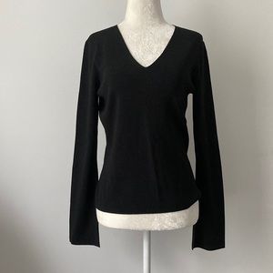 Ann Taylor Black V-neck Style Sweater